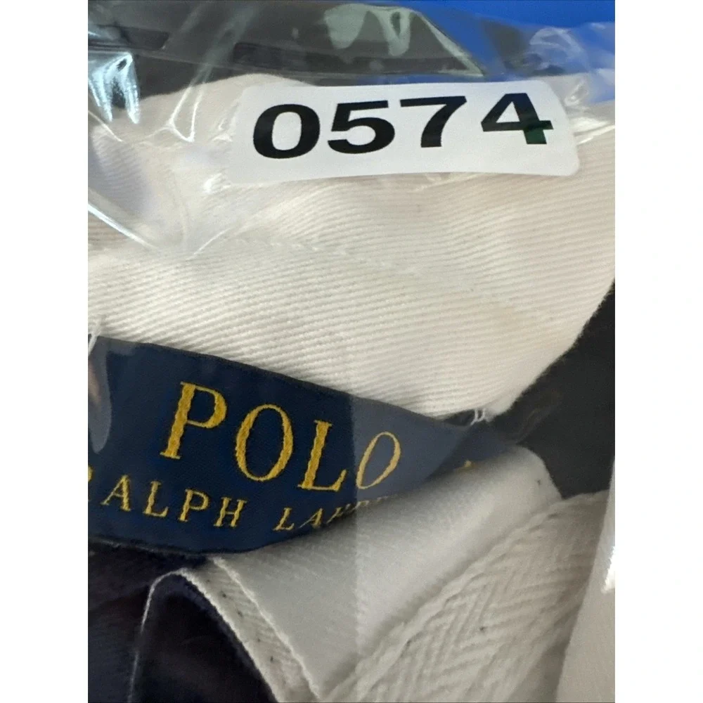Polo Ralph Lauren Rugby Shirt Mens XXL Navy Chenille P 67 Patch Green Stripe LS